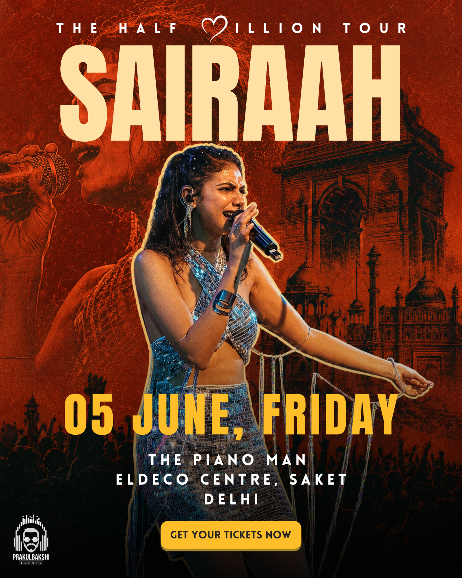 Sairaah — The Half Million Tour event poster